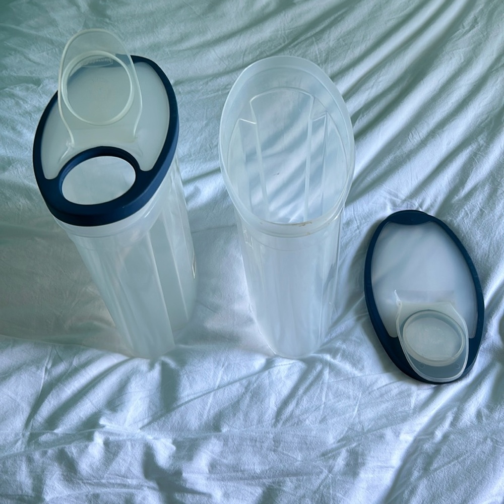 Rubbermaid plastic kitchen space savers (x2).